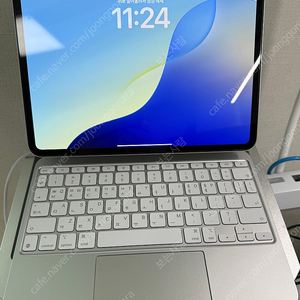 Apple 정품 2024 아이패드 프로 11 M4칩 스탠다드 글래 스, 실버, 256GB, Wi-Fi + Apple 정품 매직 키보드 iPad Pro M4 모델용, 아이패드 프 로