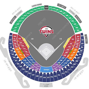 3/25 (화) LG vs 한화 3루 네이비 327블록 2연석 or 4연석 양도합니다