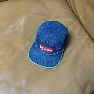 Supreme 슈프림 데님 캠프캡 모자 (Washed Denim)