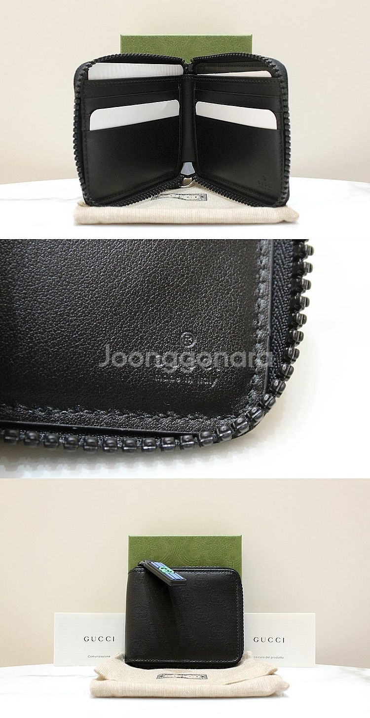 [중고명품다올] 구찌 GG 크리스탈 지퍼 카드 케이스 ...--3