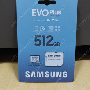 미개봉 새상품 삼성 마이크로 SD카드 EVO Plus 512GB 외장메모리카드 microSD 512GB 팔아요