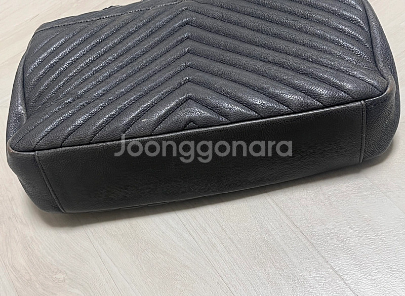 생로랑 컬리지백 라지 그레이 급처--2