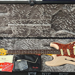 펜더 미펜 한정판 70주년 24년식 프로페셔널2 씬라인 쉘핑크 일렉기타 아프로2 Fender Professional2 Thinline