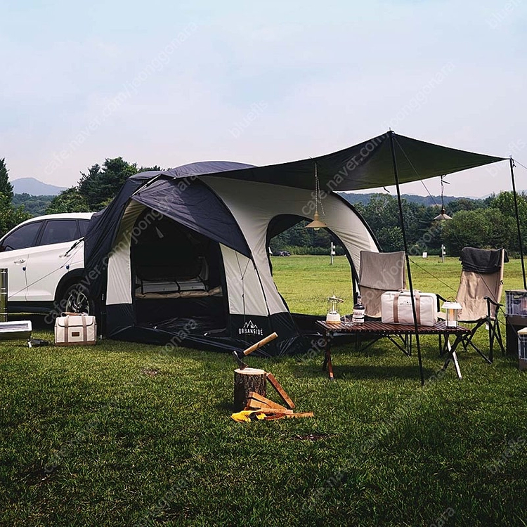 어반사이드 프로텍트3 차박텐트 크림&블랙 추가 구성품 풀세트 & 차박매트--6