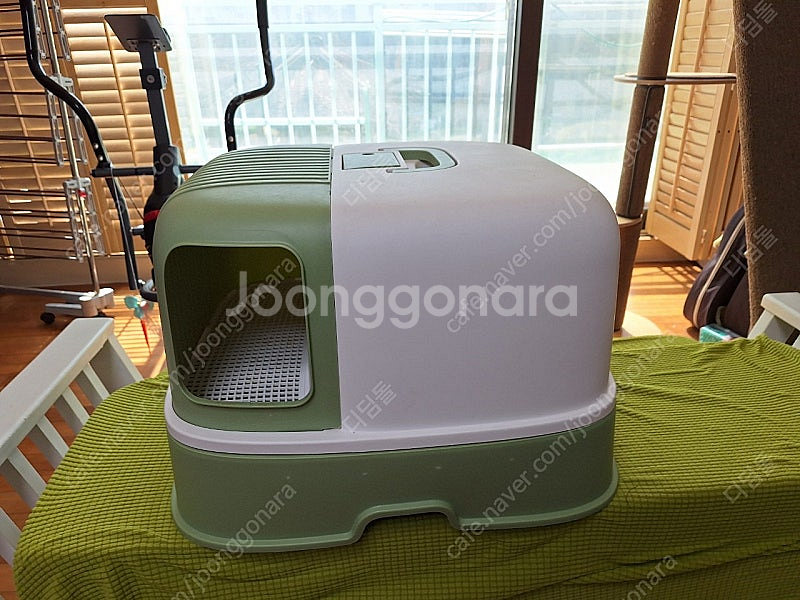 밀폐 후드형 고양이 화장실 판매합니다.--0
