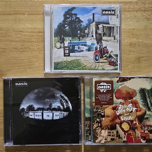 CD 음반 oasis 오아시스 앨범 3장