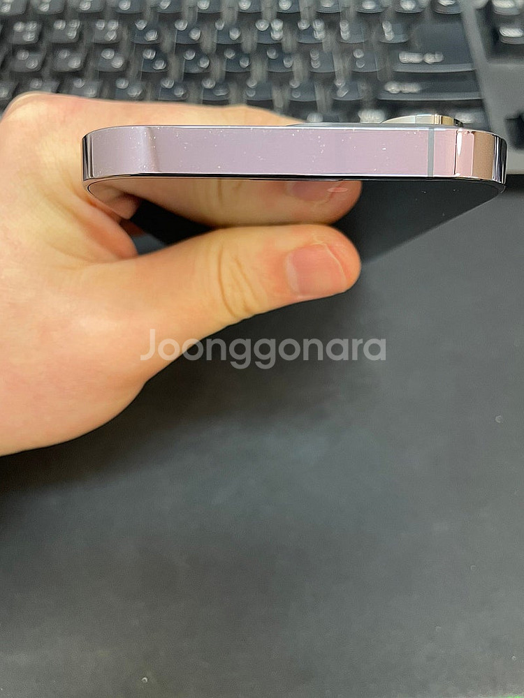 아이폰14프로 퍼플 128GB 상태좋은 중고65만팝니다...--4