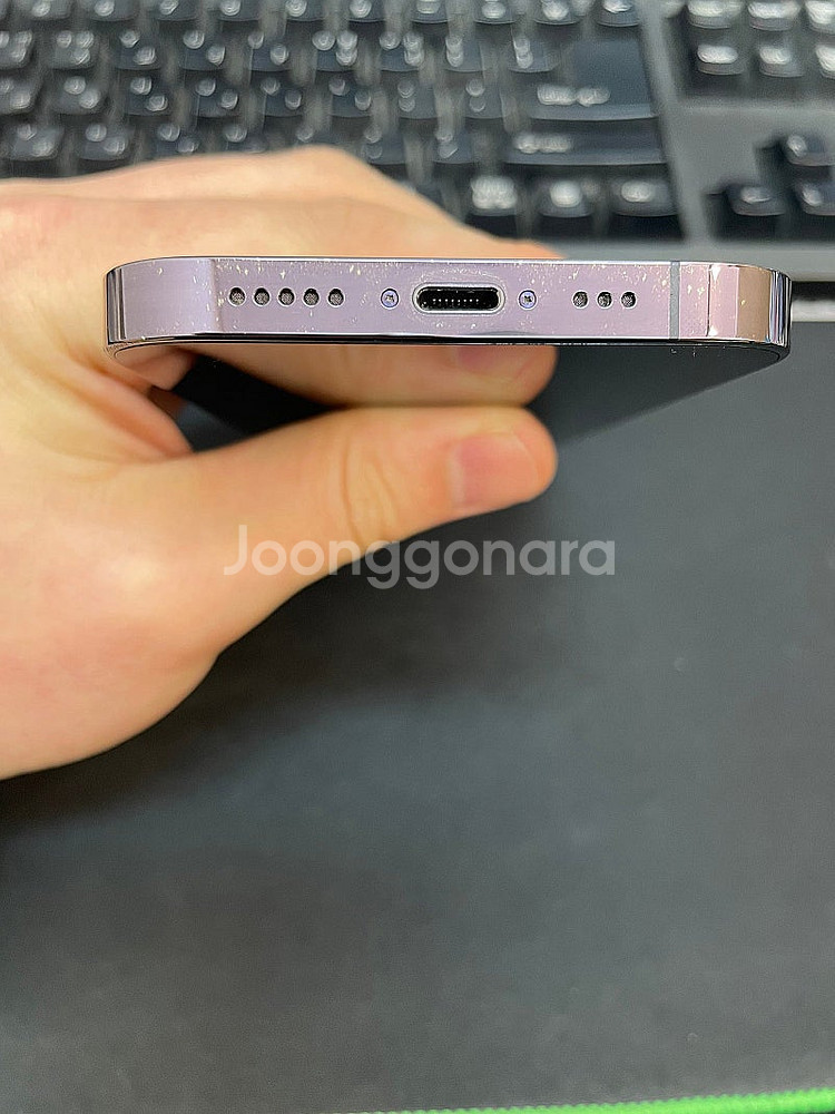 아이폰14프로 퍼플 128GB 상태좋은 중고65만팝니다...--6