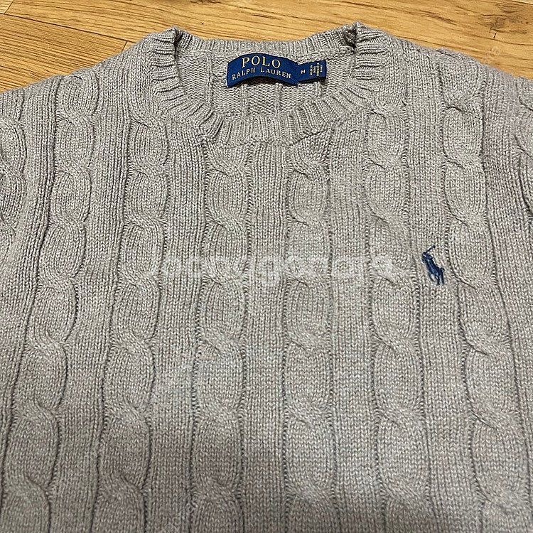 폴로 신형 꽈배기니트 베이지 M사이즈(95-100사이즈...--2