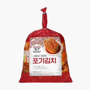 종가집 시원하고 깔끔한 포기김치 5kg × 2개