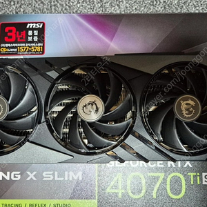 msi 4070ti super Gaming X slim 판매합니다.