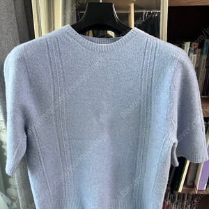 더캐시미어 홀가먼트 반팔 니트탑