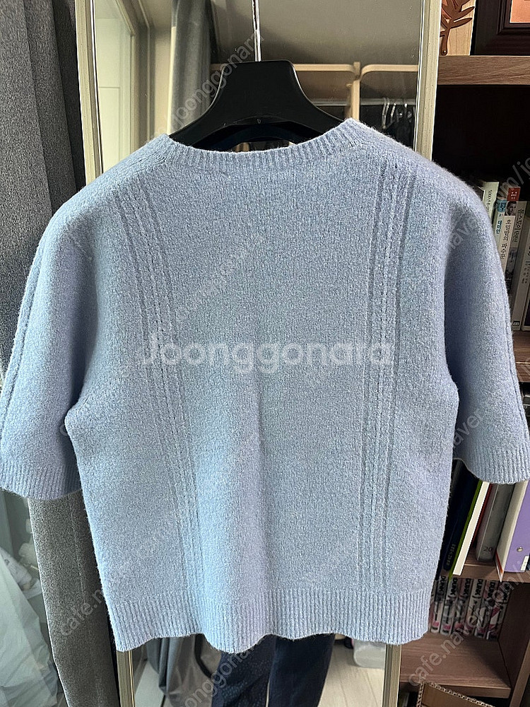 더캐시미어 홀가먼트 반팔 니트탑--1