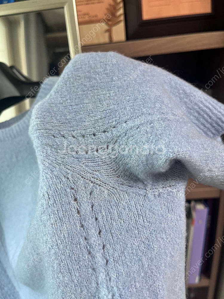 더캐시미어 홀가먼트 반팔 니트탑--7