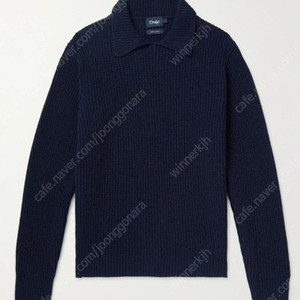 드레익스 립 칼라 점퍼 니트 판매합니다. (DRAKES RIBBED INTEGRAL COLLAR NAVY)