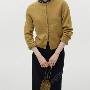 낫띵리튼 가디건 Nothing Written Diene round cardigan (Olive)