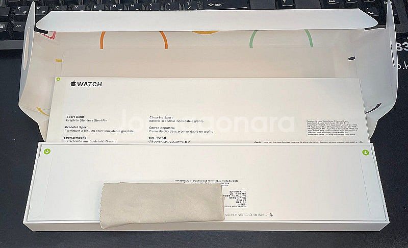 애플워치8 45mm 셀룰러 미드나이트 미개봉 풀박스32...--4