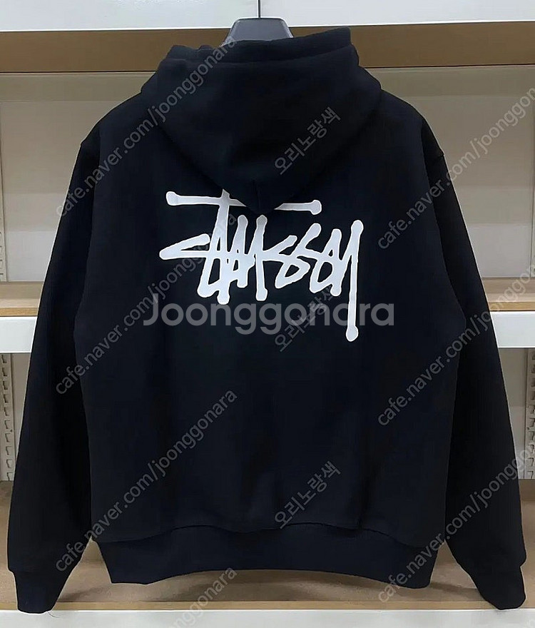 재고처리) 스투시 베이직 기모 후드티 3컬러--6