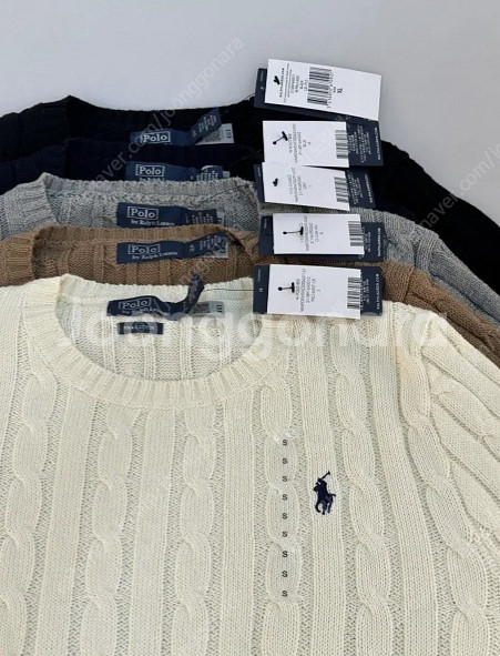 재고처리) 폴로 랄프로렌 여성 라운드 긴팔니트 5컬러--1