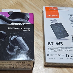 bose 보스 qc 울트라 이어폰 + bt-w5 팝니다