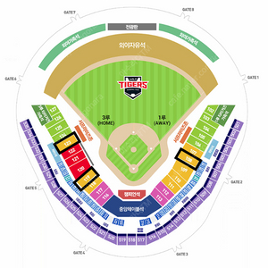[프로야구] 3/23 (일) 기아 타이거즈 vs NC 다이노스 1층 {1루 K8, 3루 K8} 2연석 4연석 양도합니다.