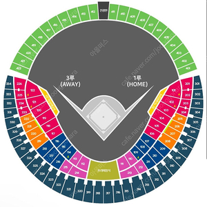 3월28일 두산vs삼성 3루네이비석 331블럭 2연석