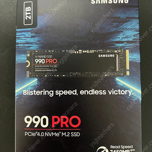 삼성 990 PRO 2TB NVMe SSD 미개봉 새제품