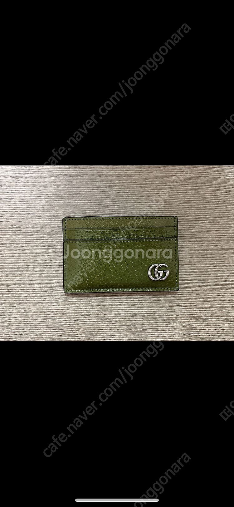 구찌 GG 마몽 카드케이스(포레스트 그린레더)--0