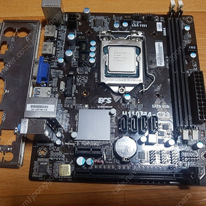 i3 6100cpu + (고장)ecs h110m 메인보드 팝니다