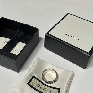 [정품] GUCCI 구찌 더블G 실버 반지 (23호)