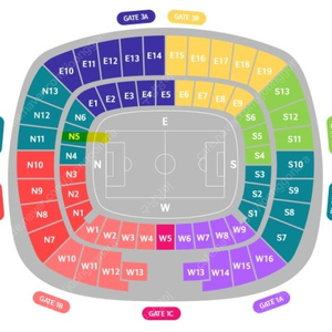 3월 25일(화) 대한민국 vs 요르단 / 레드존 N5 4열 단석 / 축구 국가대표