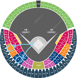 3/28(금) 두산베어스 VS 삼성라이온즈 3루 오렌지석/블루석 4연석 양도