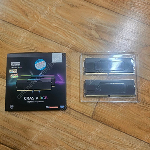 에센코어 클레브 DDR5-7200 CL34 CRAS V RGB 블랙 패키지 서린 32GB(16Gx2)