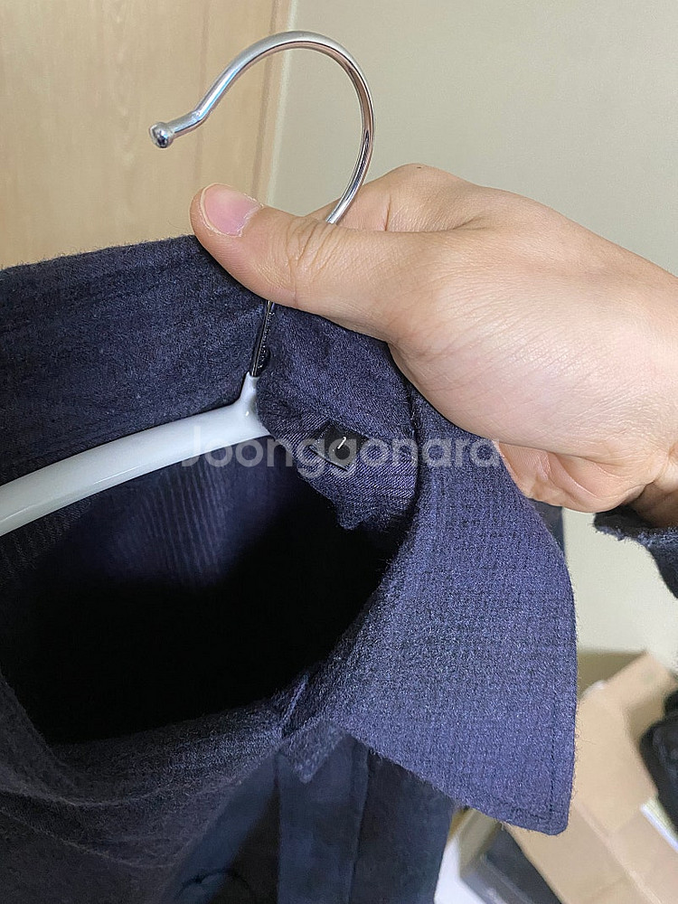 [1]코모리21FW울실크 워크셔츠--2