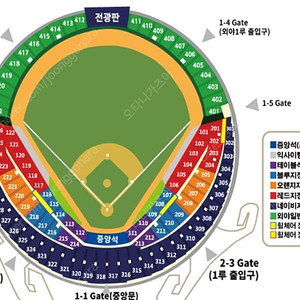 3월28일 250328 금요일 (금) 두산베어스 vs 삼성라이온즈 1루 외야지정석 2연석 두산 삼성 응원석