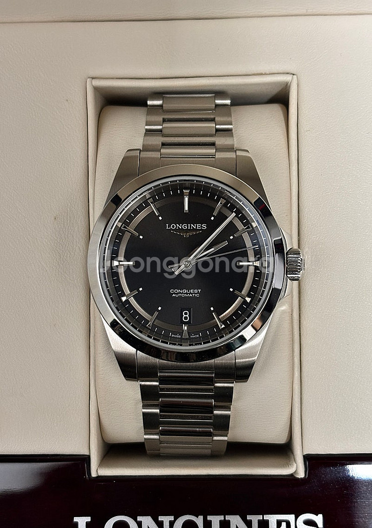 론진 신형 콘퀘스트 블랙 38mm(보증 5년)--3