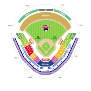 정가) 3.25(화) 기아타이거즈vs키움 3루 K9 117블럭 16열 2연석