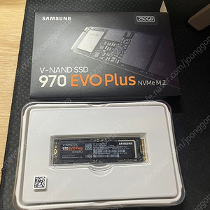 삼성 970 Evo PLUS 250G Nvme SSD 판매합니다.