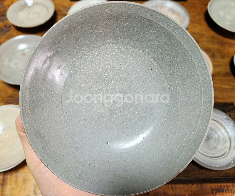 고려시대 고려청자 연판문 대접--4