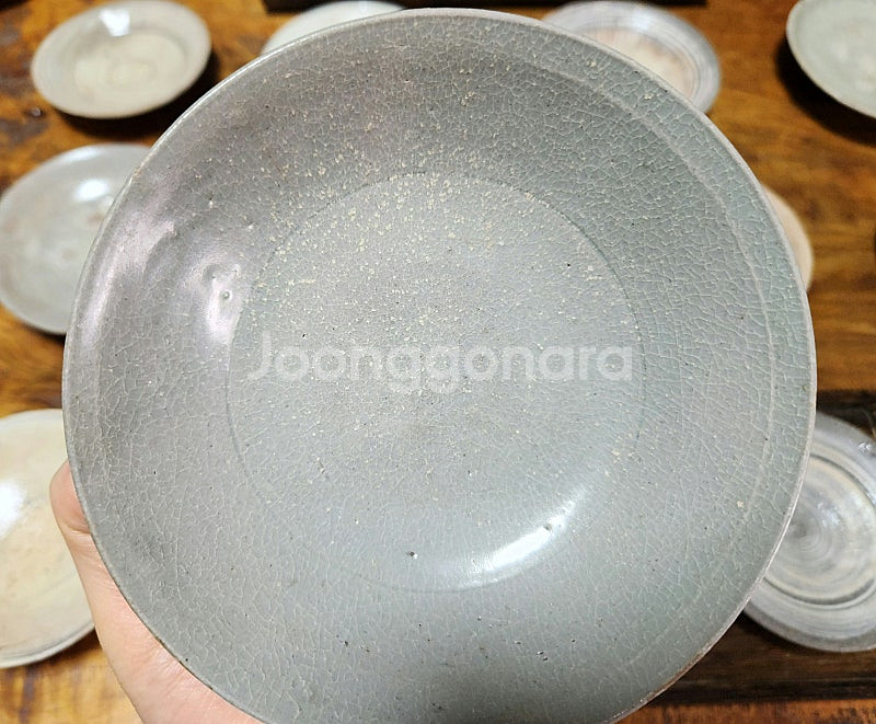 고려시대 고려청자 연판문 대접--5