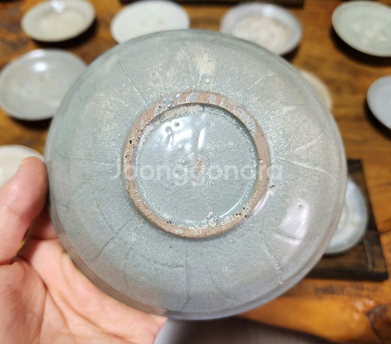 고려시대 고려청자 연판문 대접--6