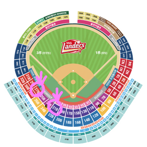 3/25, 3/26, 3/27 문학 SSG랜더스 vs 롯데자이언츠 3루 응원석, 테이블석