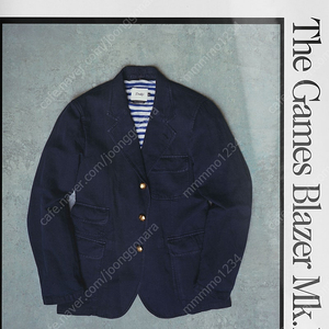 [팝니다] 드레익스 코튼 햄프 게임스 블레이져 Mk. IV 네이비 40사이즈 Drake's The Cotton-Hemp Games Blazer Mk. IV Navy 40 size