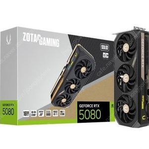 ZOTAC 조텍 GAMING 지포스 RTX 5080 SOLID OC D7 16GB 새상품