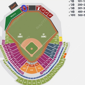 3월 30일(일요일) 한화 개막전 시리즈 3루 외야지정석 502블럭 6열 2연석 판매