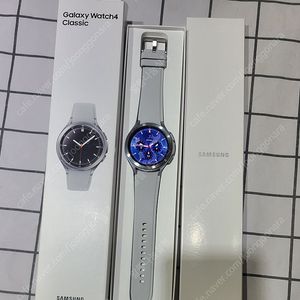 갤럭시워치4 클래식 실버, 46mm, GPS, 풀박스