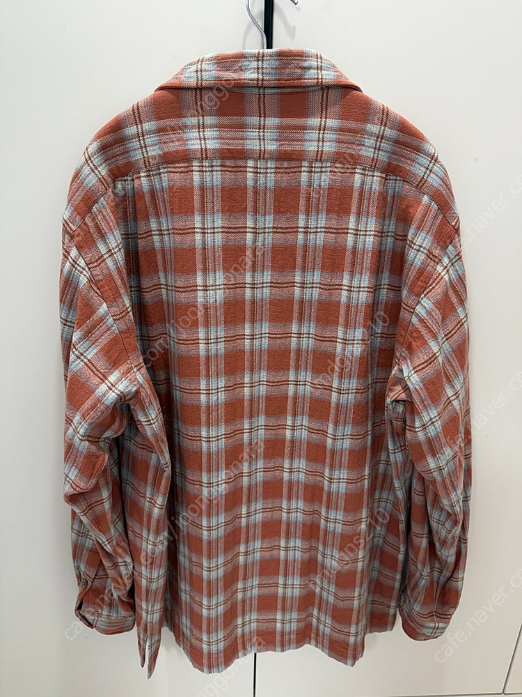 아워셀브스 빈티지 체크 셔츠 자켓 빈티지오렌지 2사이즈--3