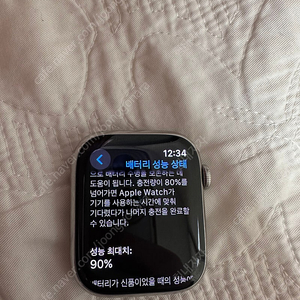 애플워치8 45mm 스테인리스 실버 (애플케어 25년12월)