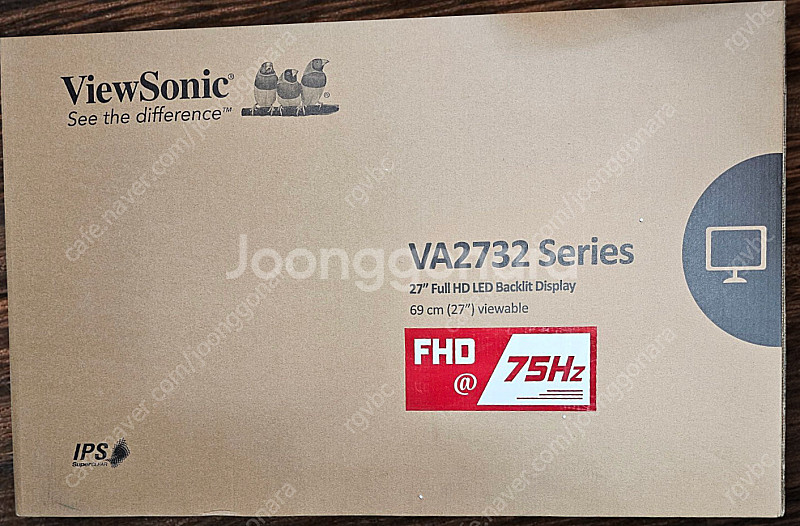 거의 새 것 27인치 LED 75hz 모니터 VA273...--3