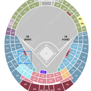 [3/29(토) 롯데자이언츠 vs KT 위즈 프로야구 홈개막시리즈] 3루 내야필드 313블럭 6열 2연석 양도